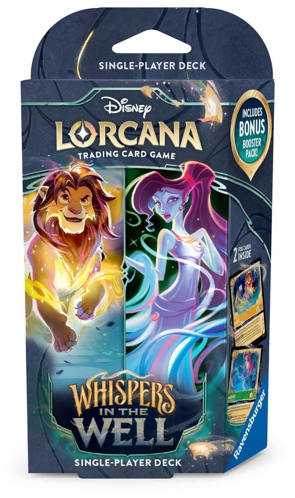 Disney Lorcana 10 Whispers in the Well: Starter Deck - Amber & Emerald (EN) JEUX - Disney Lorcana - Starter Deck