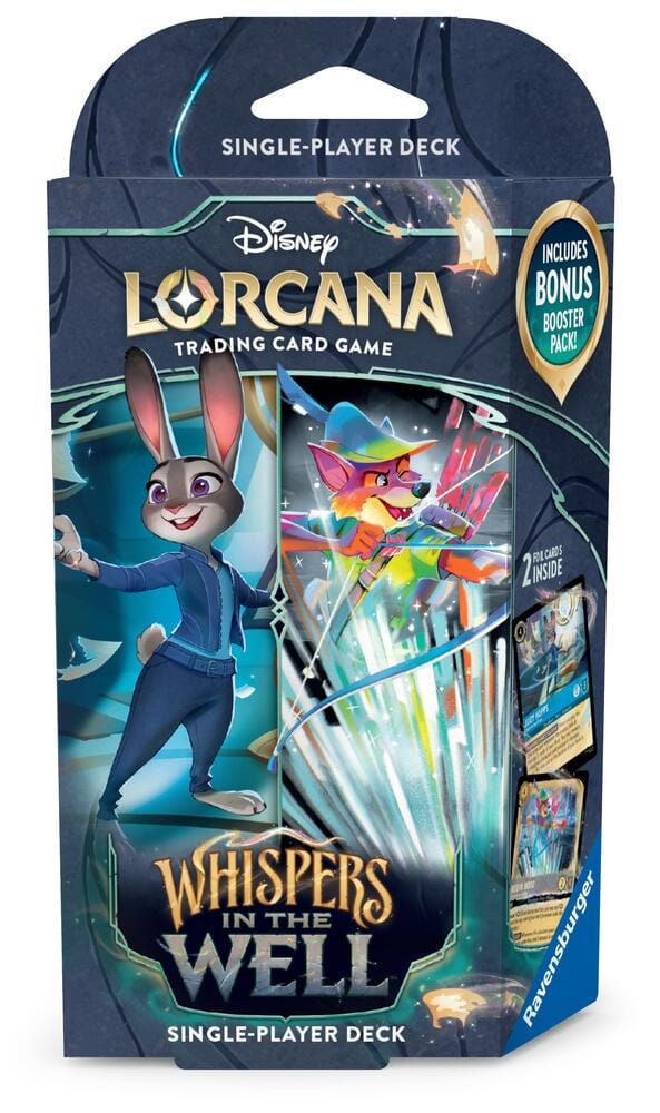 Disney Lorcana 10 Whispers in the Well: Starter Deck - Sapphire & Steel (EN) JEUX - Disney Lorcana - Starter Deck