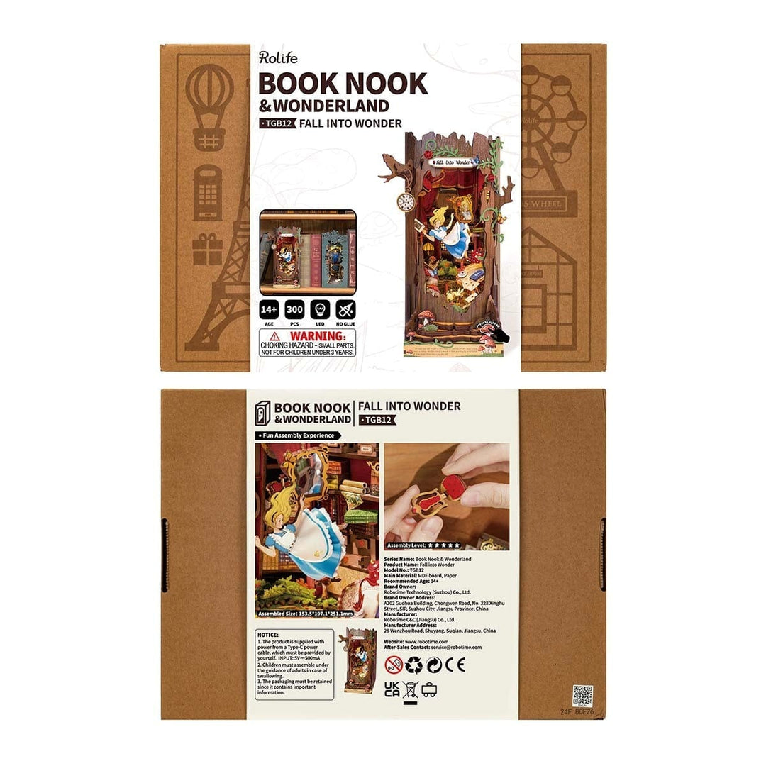 DIY BookNook Alice au pays des merveilles PASSE-TEMPS - Bricolages