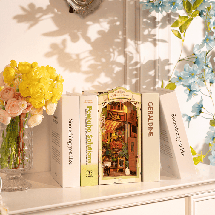 DIY BookNook Coin Floral PASSE-TEMPS - Bricolages