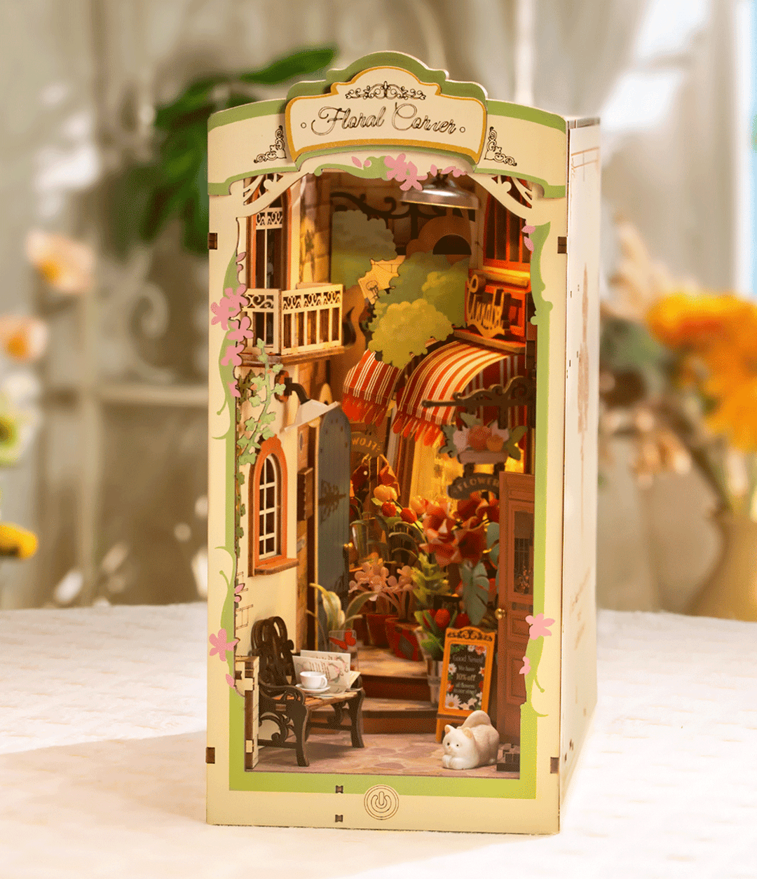 DIY BookNook Coin Floral PASSE-TEMPS - Bricolages