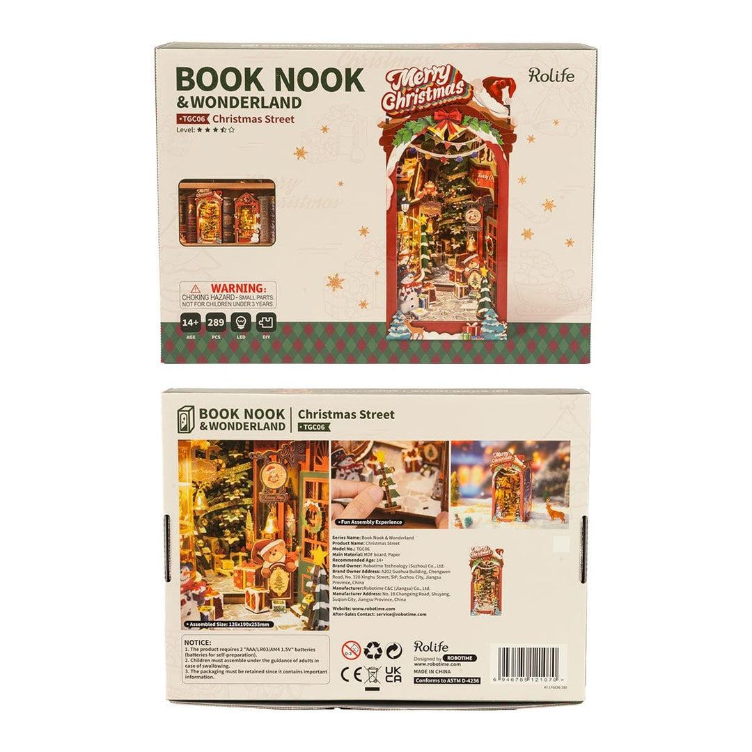 DIY BookNook Rue de Noël PASSE-TEMPS - Bricolages