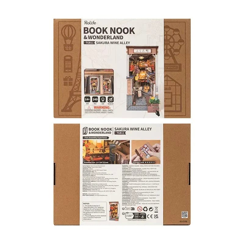 DIY BookNook Ruelle des vins sakura PASSE-TEMPS - Bricolages