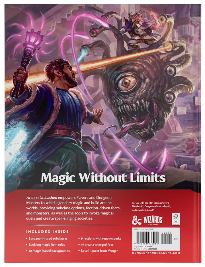 DND RPG Arcana Unleashed HC (EN) JEUX - Dés et jeux de rôles - Livres