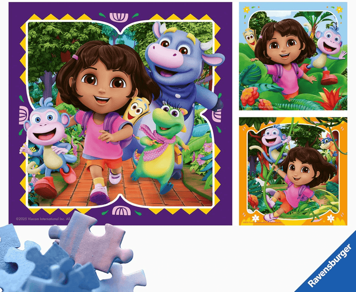 Dora the Explorer (3x49pcs) CASSE-TÊTE - 25-49 morceaux