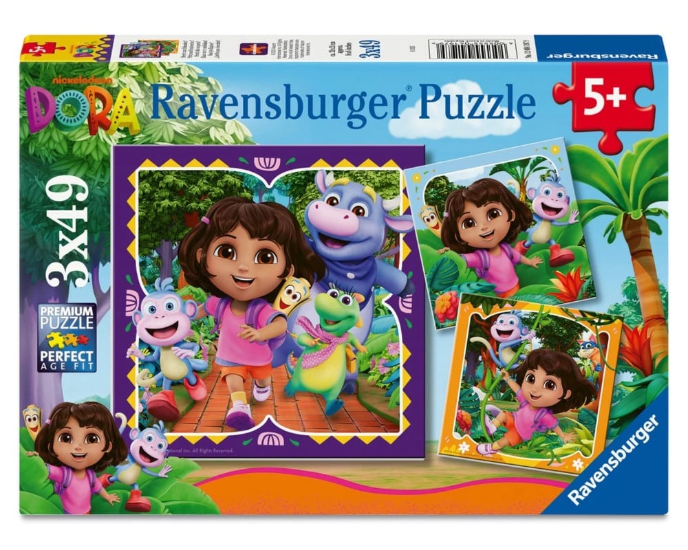Dora the Explorer (3x49pcs) CASSE-TÊTE - 25-49 morceaux