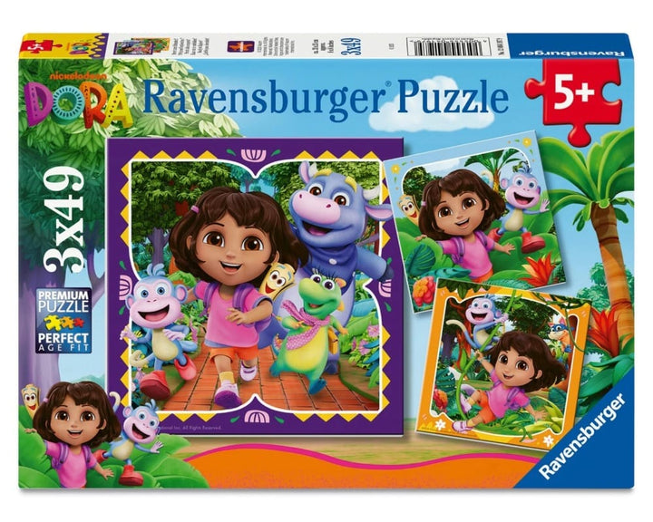 Dora the Explorer (3x49pcs) CASSE-TÊTE - 25-49 morceaux
