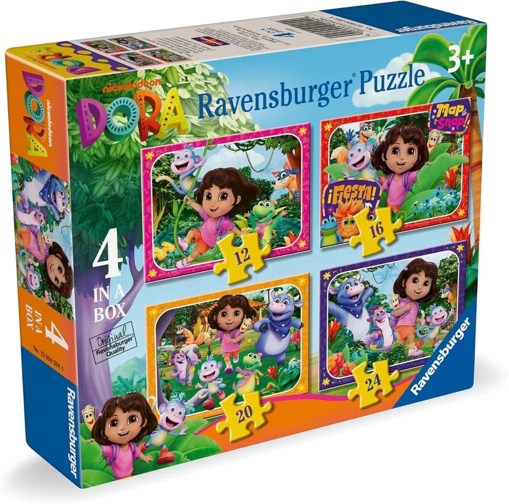 Dora the Explorer 4-in-box (12/16/20/24pcs) CASSE-TÊTE - 2 - 24 morceaux