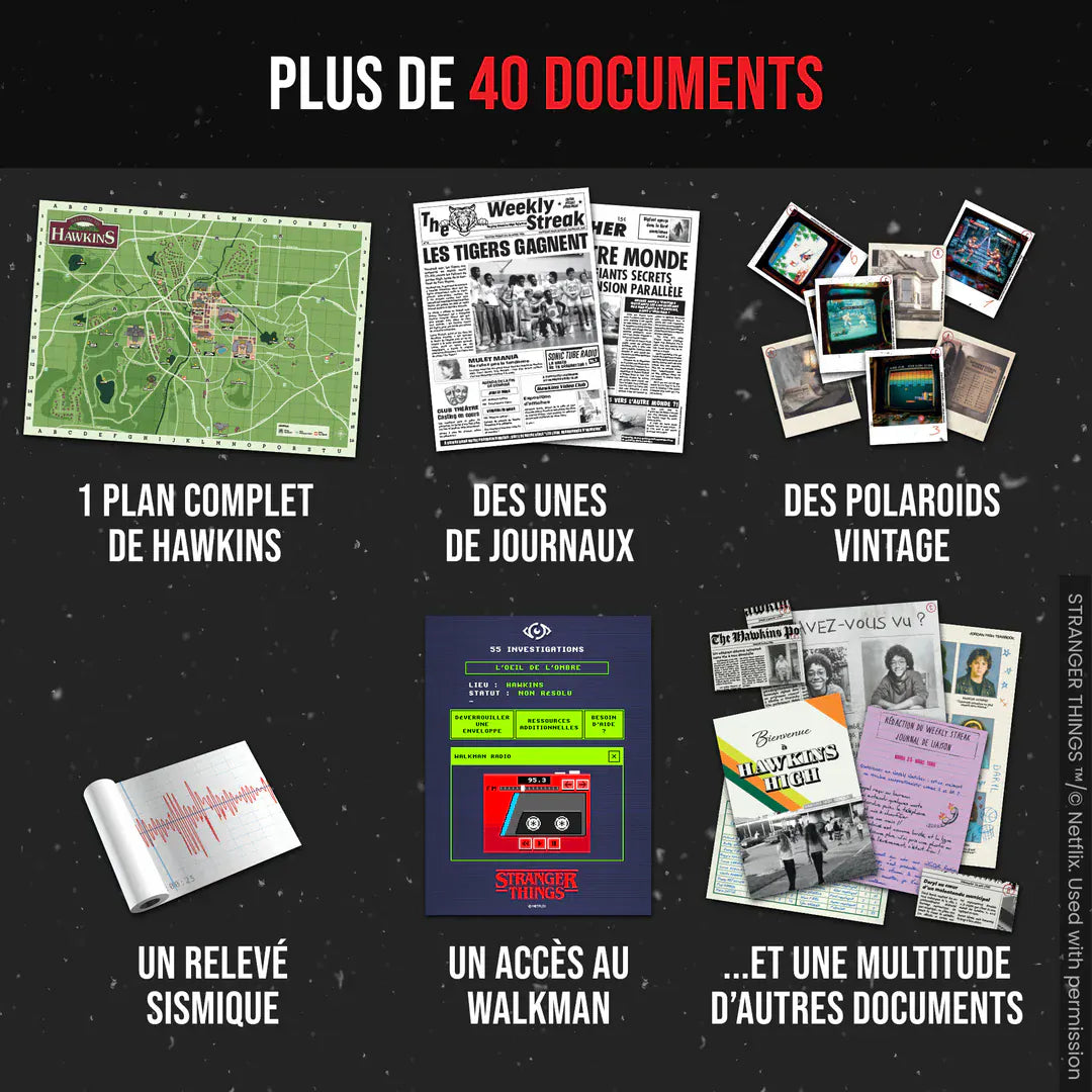 Dossiers Criminels Stranger Things : l'Ombre de Hawkins (FR) JEUX - Détective & évasion