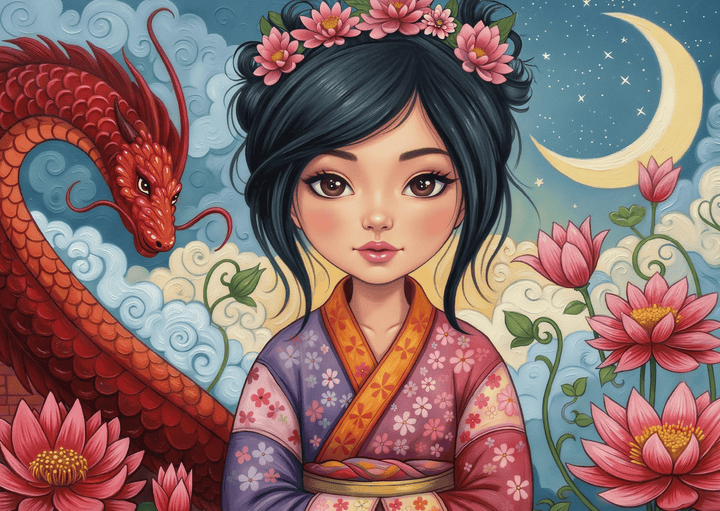 Dragon Moon Beauty (1000 pcs) CASSE-TÊTE - 1000 morceaux