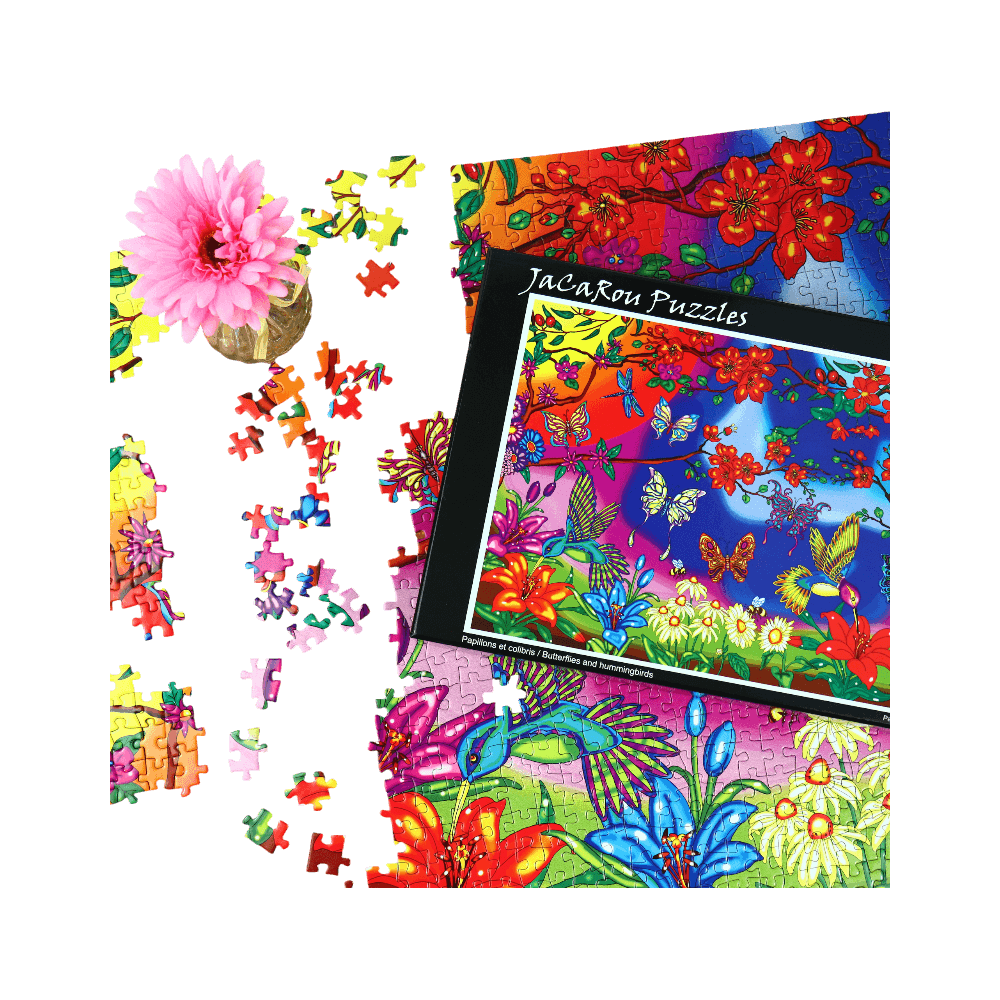 Puzzle 1000: Papillons et colibris - L'As des jeux - Boutique de jeux