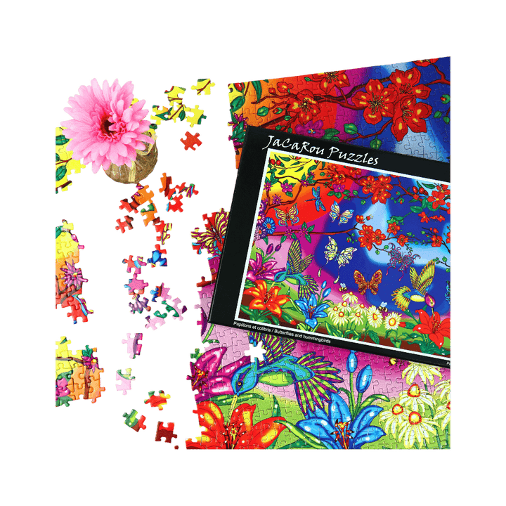 Puzzle 1000: Papillons et colibris - L'As des jeux - Boutique de jeux