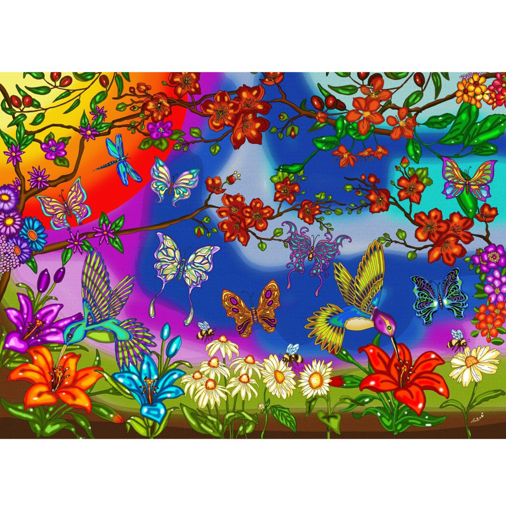 Puzzle 1000: Papillons et colibris - L'As des jeux - Boutique de jeux