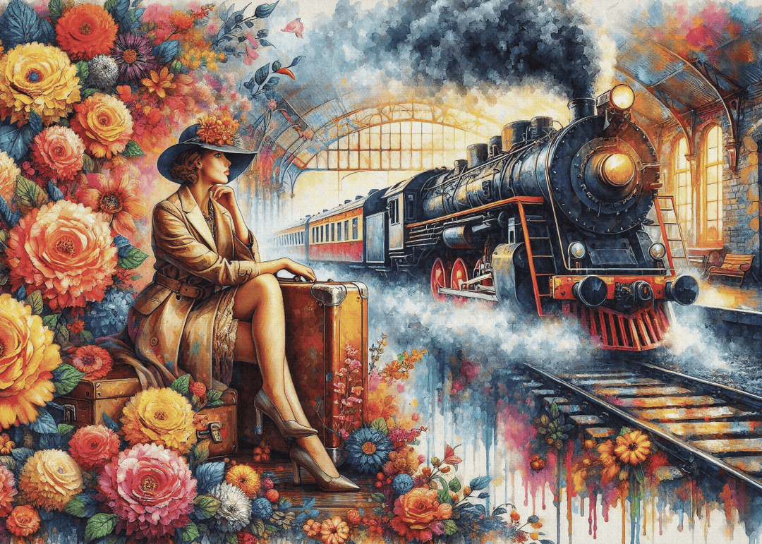 Elegance Meets Steam (1000 pcs) CASSE-TÊTE - 1000 morceaux