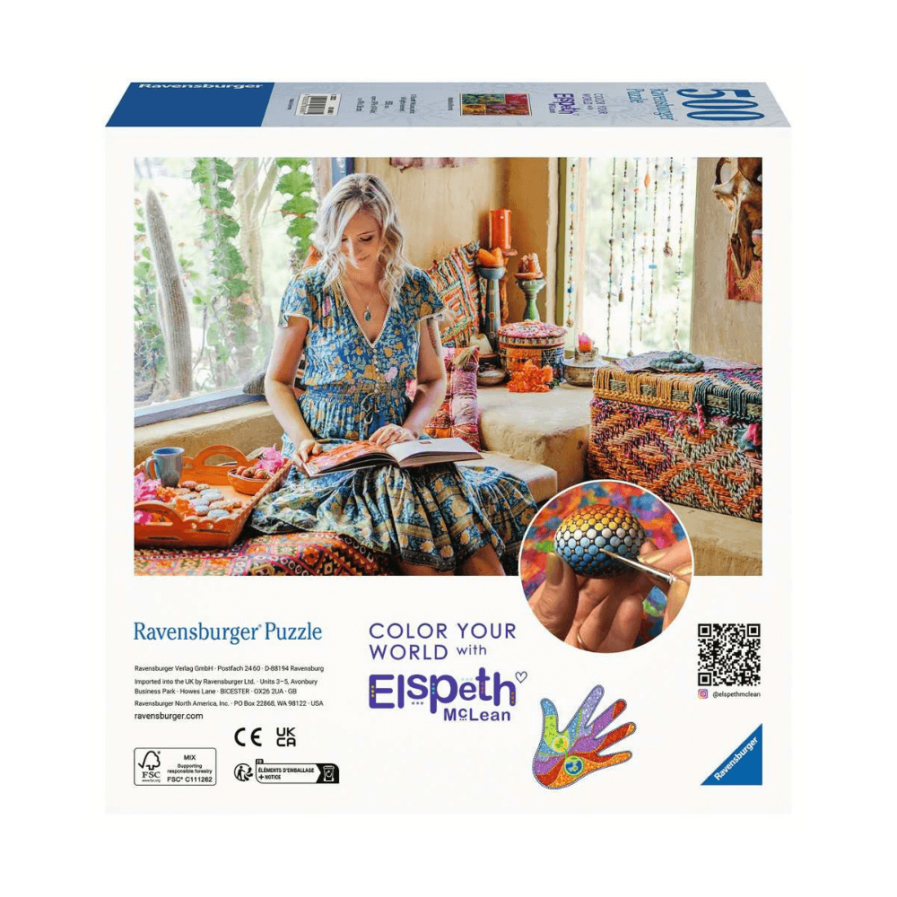 Elspeth McLean: Mandala Blooms (500 pc) CASSE-TÊTE - 400 - 550 morceaux