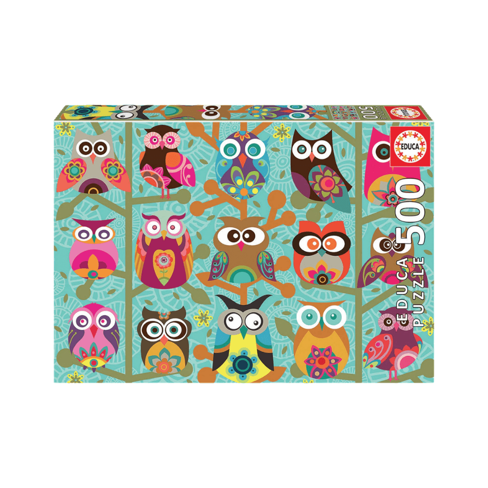 Casse-tête Educa Hiboux 500 pcs | Puzzle