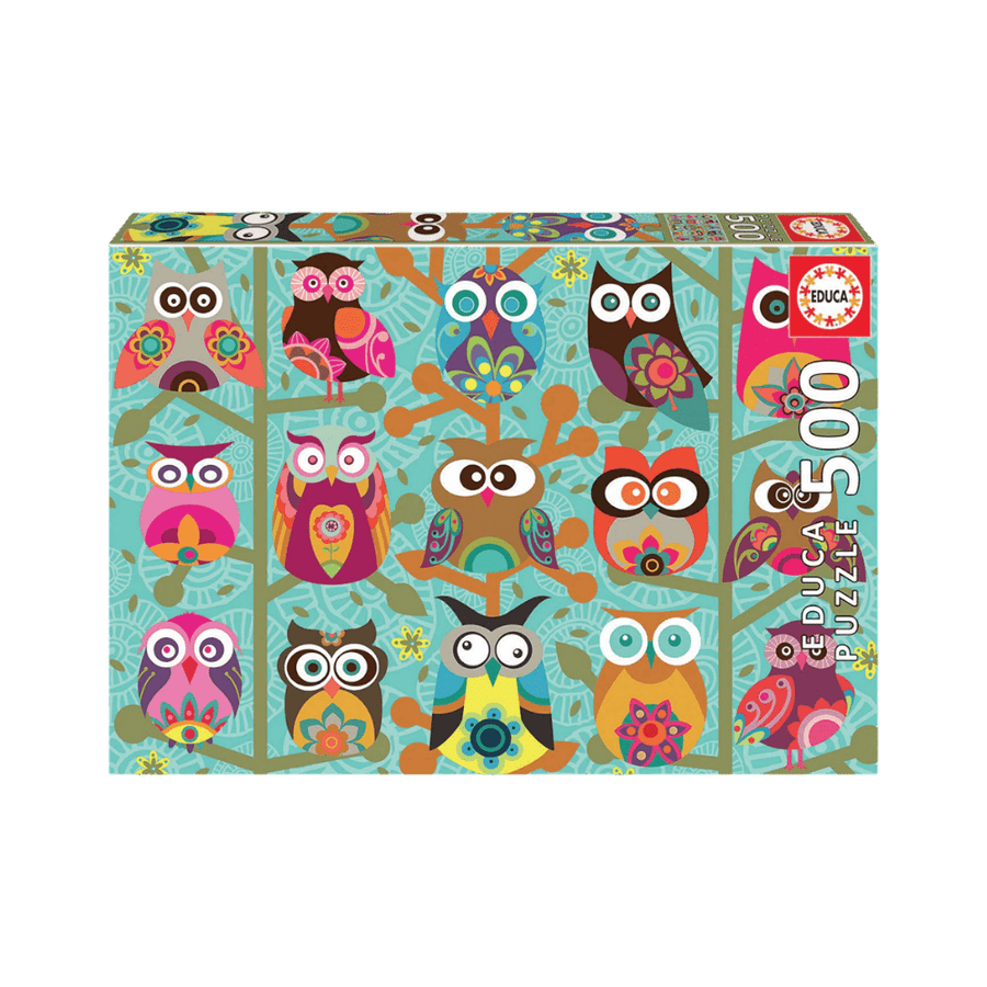Casse-tête Educa Hiboux 500 pcs | Puzzle