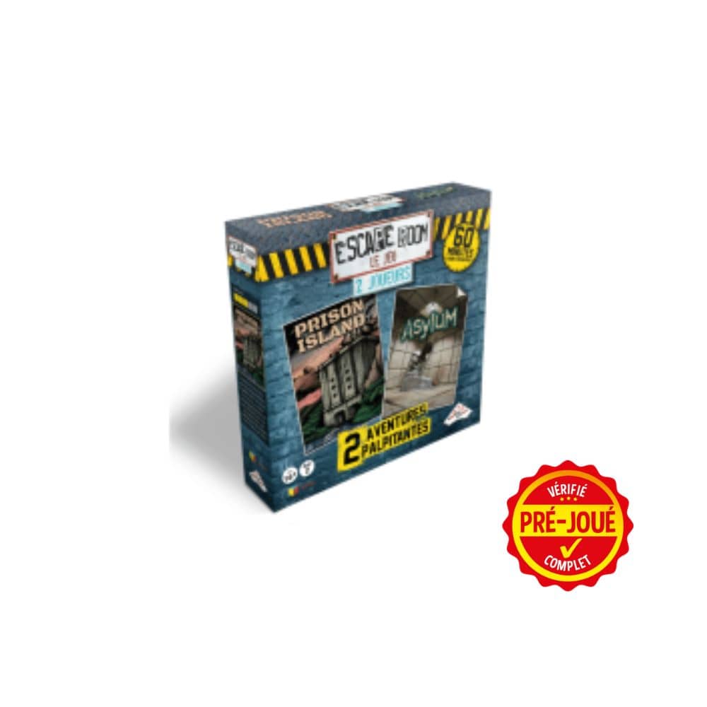 Escape Room - Coffret 2 joueurs : Prison Island & Asylum (pré-joué) (FR) BAZAR - Bazar - COOP