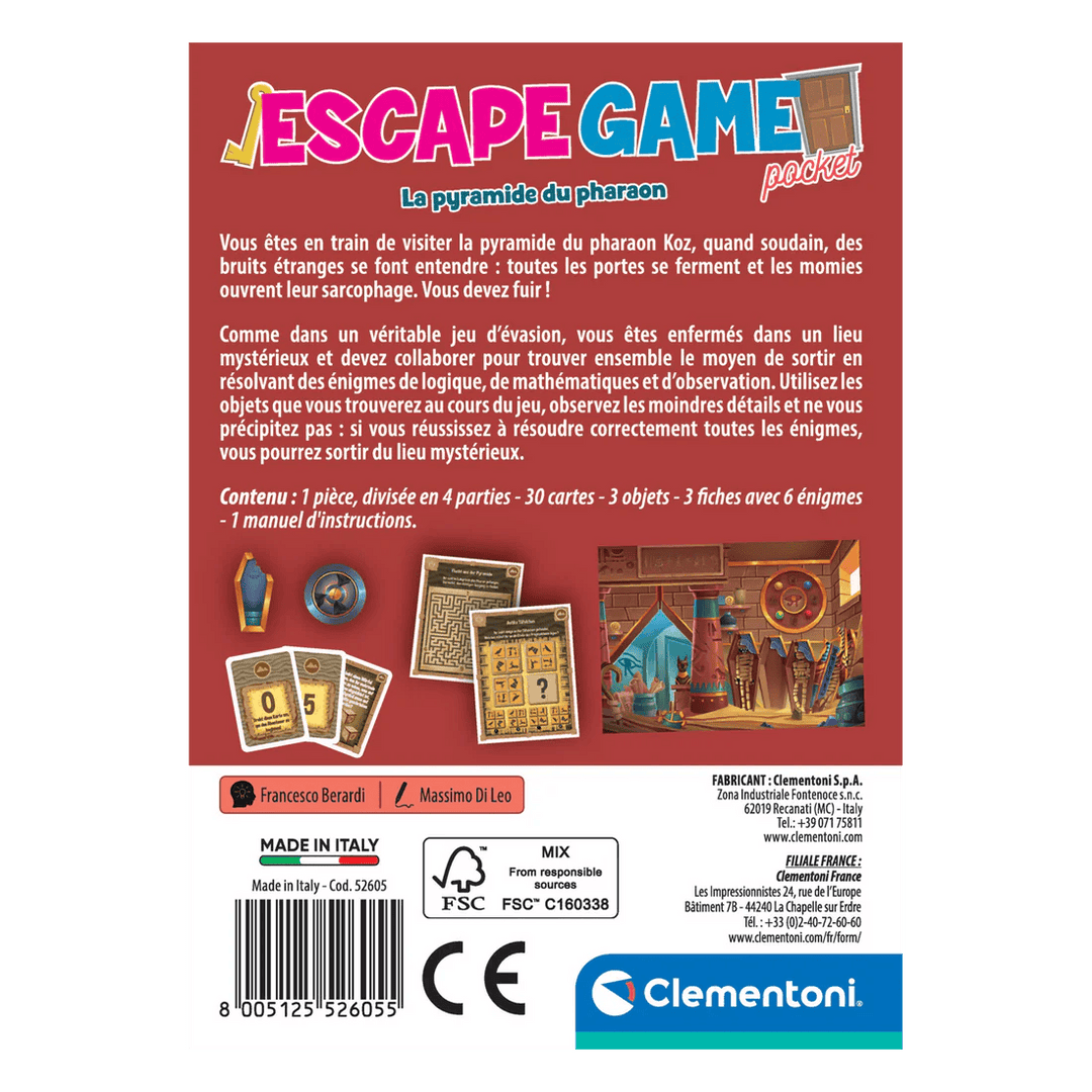 Escape Room - Pharaon (FR) JEUX - Détective &amp; évasion
