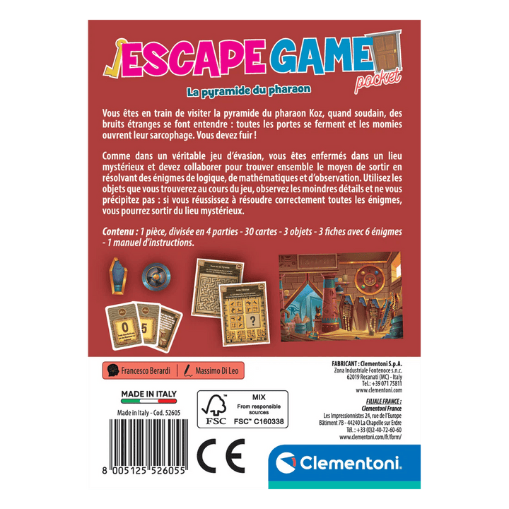Escape Room - Pharaon (FR) JEUX - Détective &amp; évasion