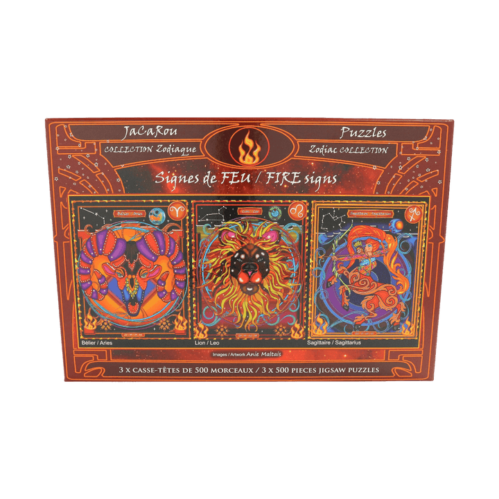 Signes de feu | Fire Signs | Casse-tête JaCaRou puzzle| Achat en ligne