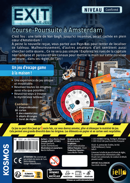 EXIT - Course Poursuite à Amsterdam (FR) JEUX - Coopératifs - EXIT