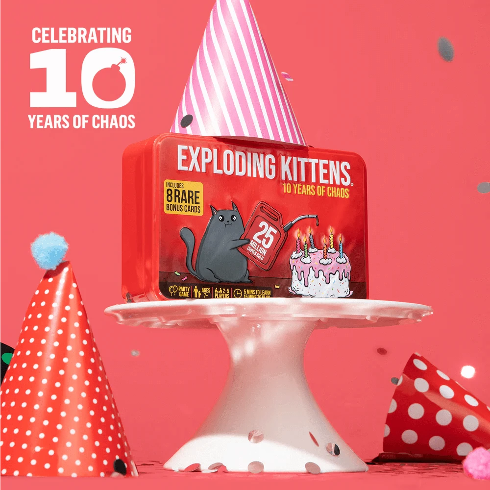Exploding Kittens - 10 Years Anniversary Tin (EN) JEUX - Famille