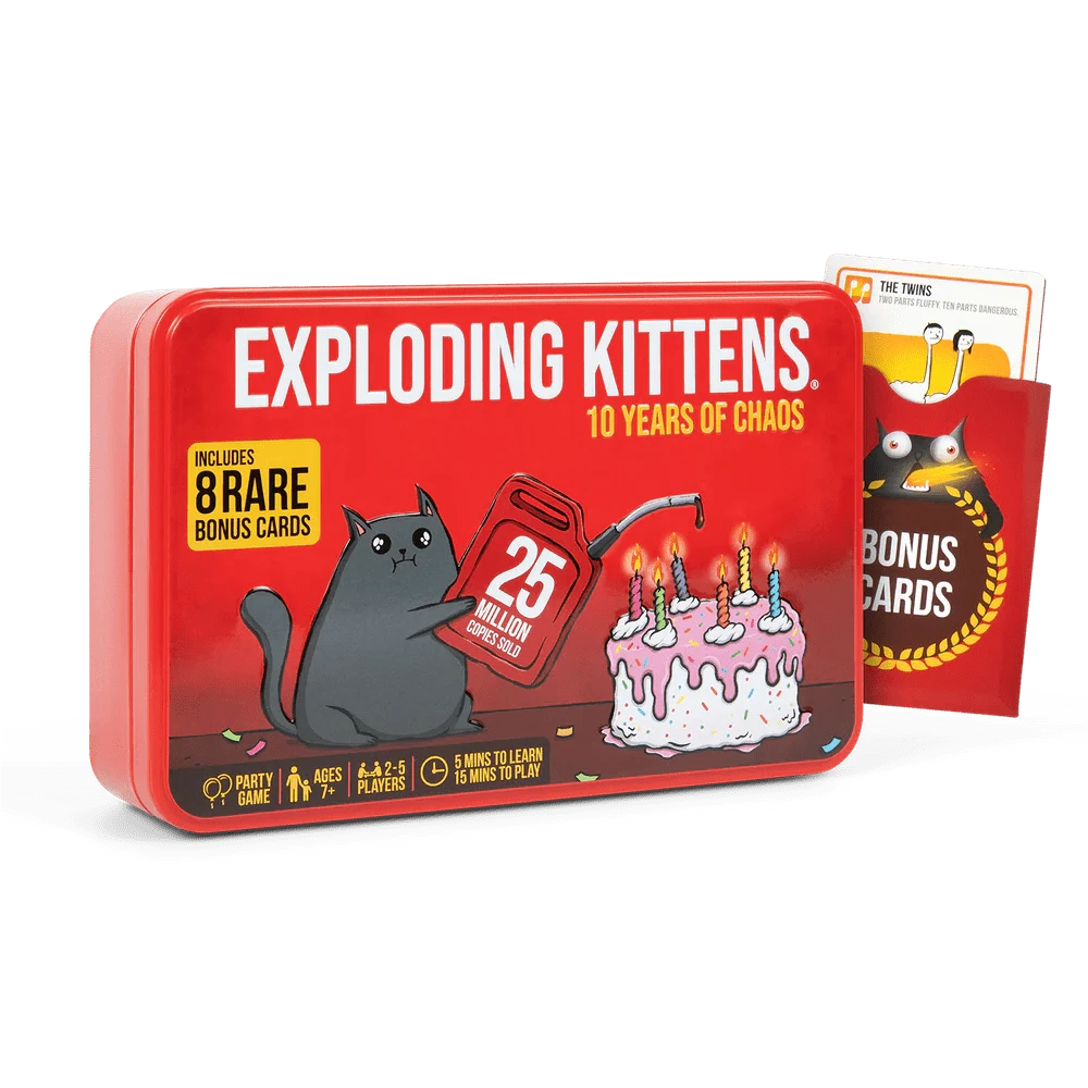 Exploding Kittens - 10 Years Anniversary Tin (EN) JEUX - Famille
