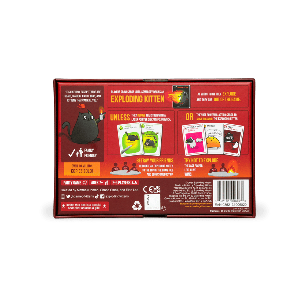 Exploding Kittens (EN) JEUX - Ambiance-Party