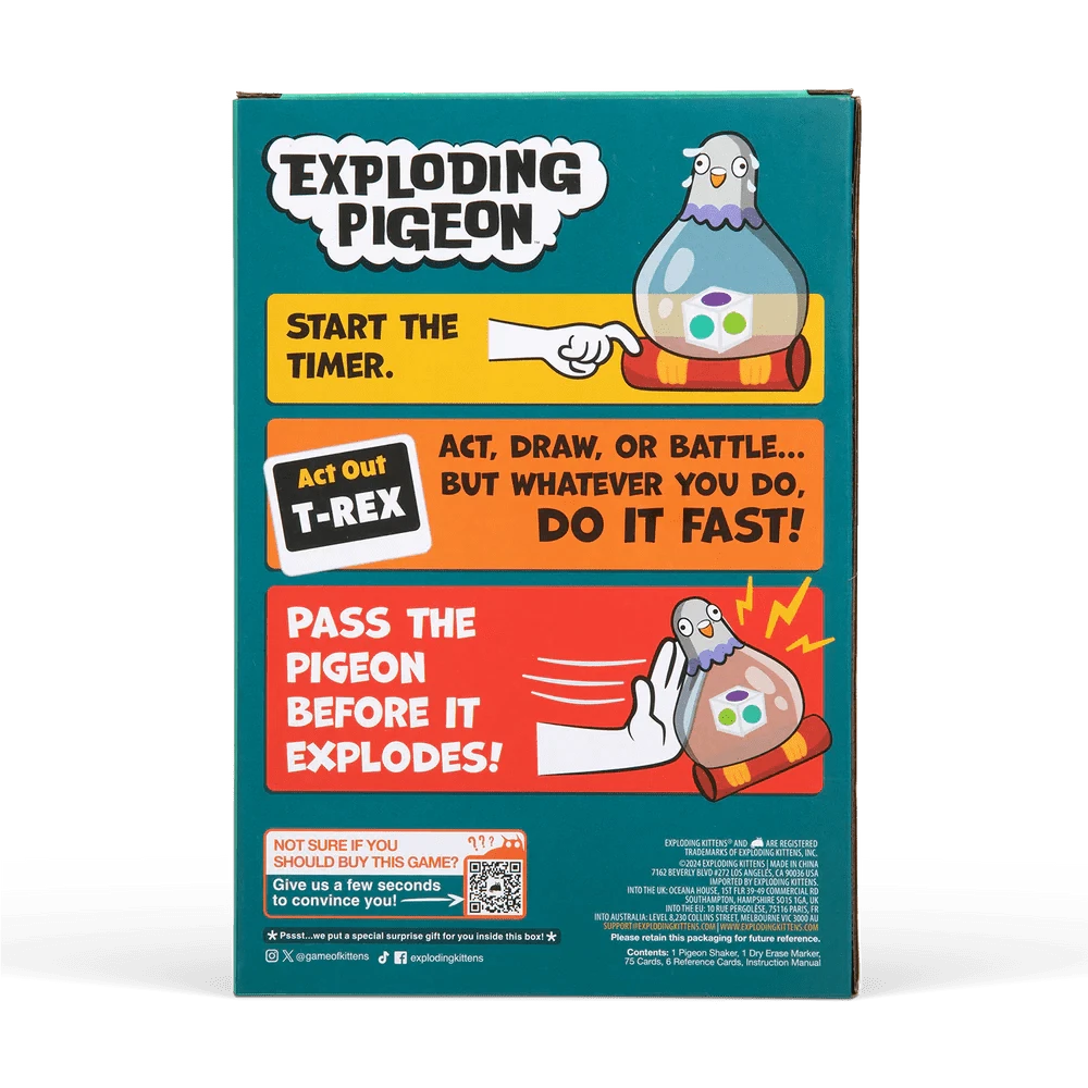 Exploding Pigeon (EN) JEUX - Famille