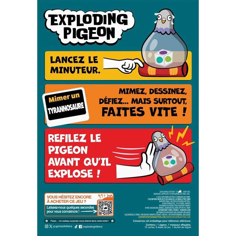Exploding Pigeon (FR) JEUX - Famille