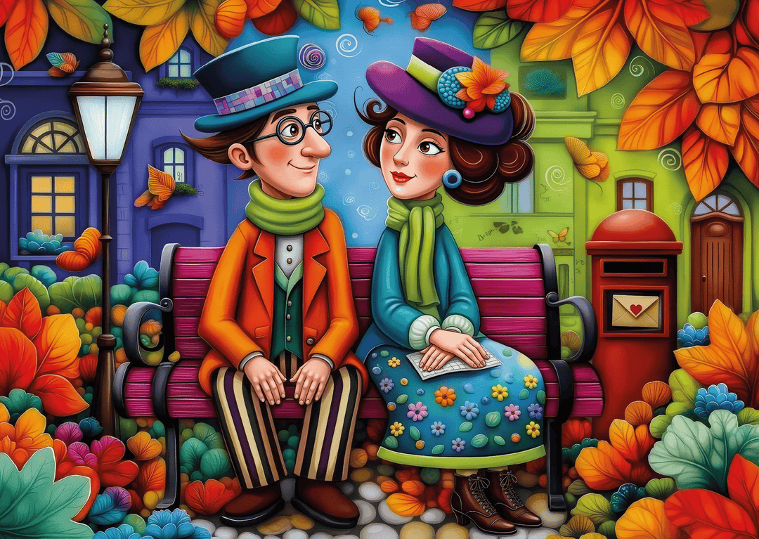 Fall Sweet Romance (1000 pcs) CASSE-TÊTE - 1000 morceaux