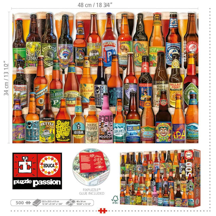 Bières artisanales casse-tête Educa | Craft beers Educa Puzzle