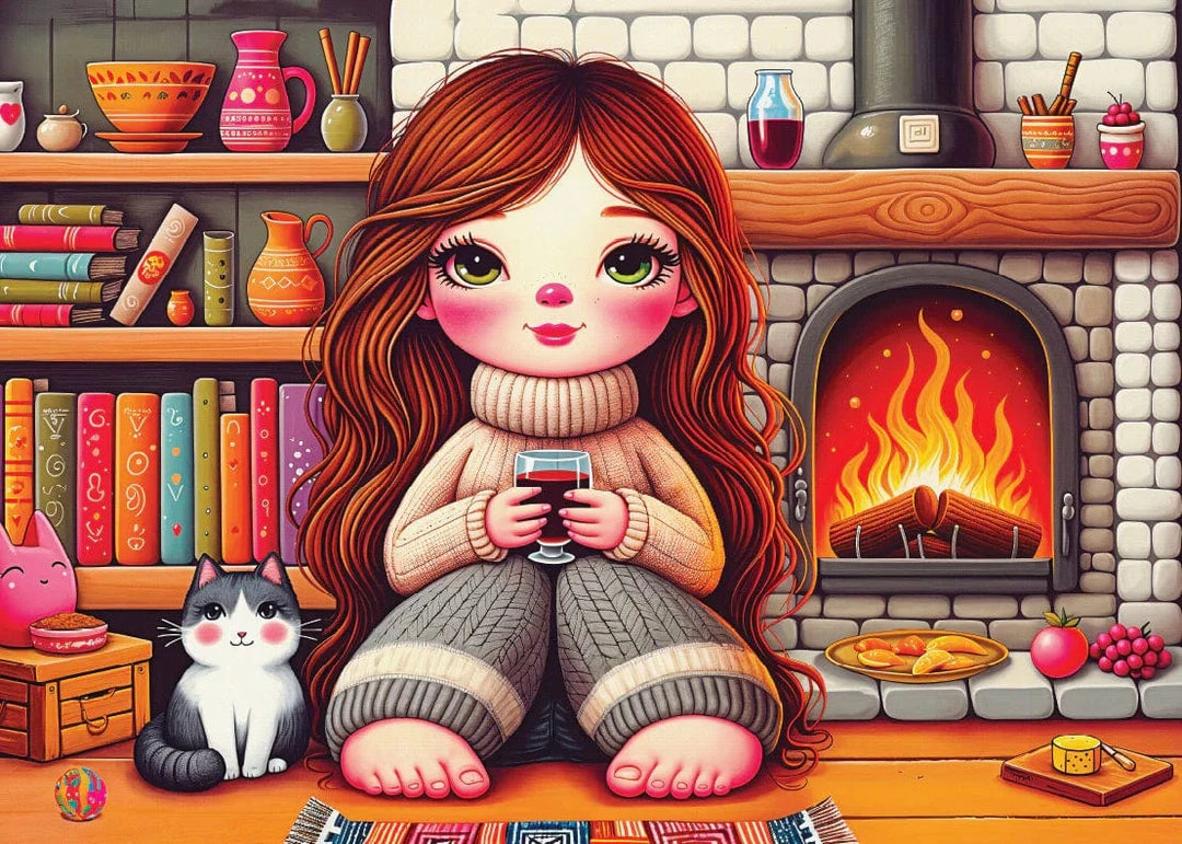 Fireside Evening Bliss (1000 pcs) CASSE-TÊTE & - 1000 morceaux