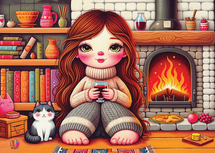 Fireside Evening Bliss (1000 pcs) CASSE-TÊTE & - 1000 morceaux