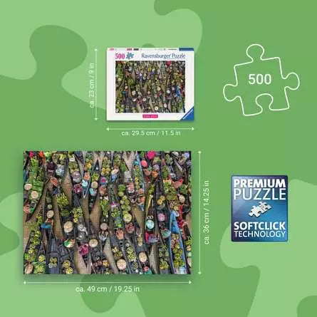 Floating Market, Indonesia (500 pcs) CASSE-TÊTE - 400 - 550 morceaux