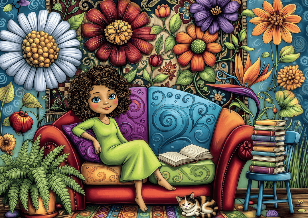 Floral Dream Space (1000pcs) CASSE-TÊTE - 1000 morceaux