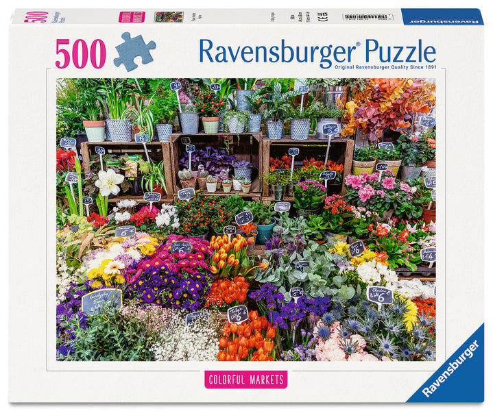 Flower Market, France (500pcs) CASSE-TÊTE - 400 - 550 morceaux