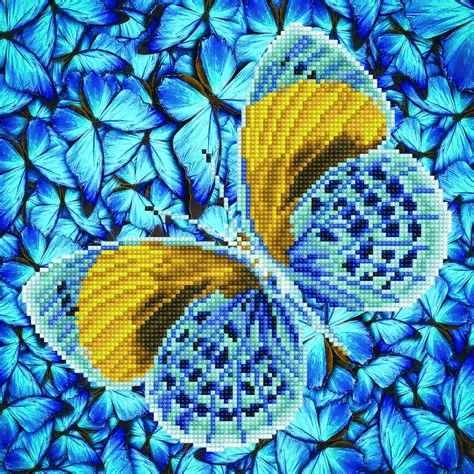 Flutter par or 38x38 Diamond Dotz PASSE-TEMPS - Broderie diamant