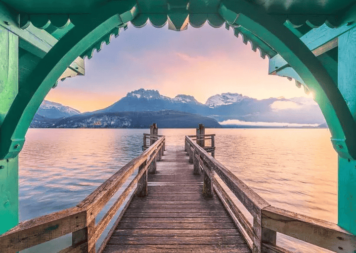 Footbridge at Lac d&