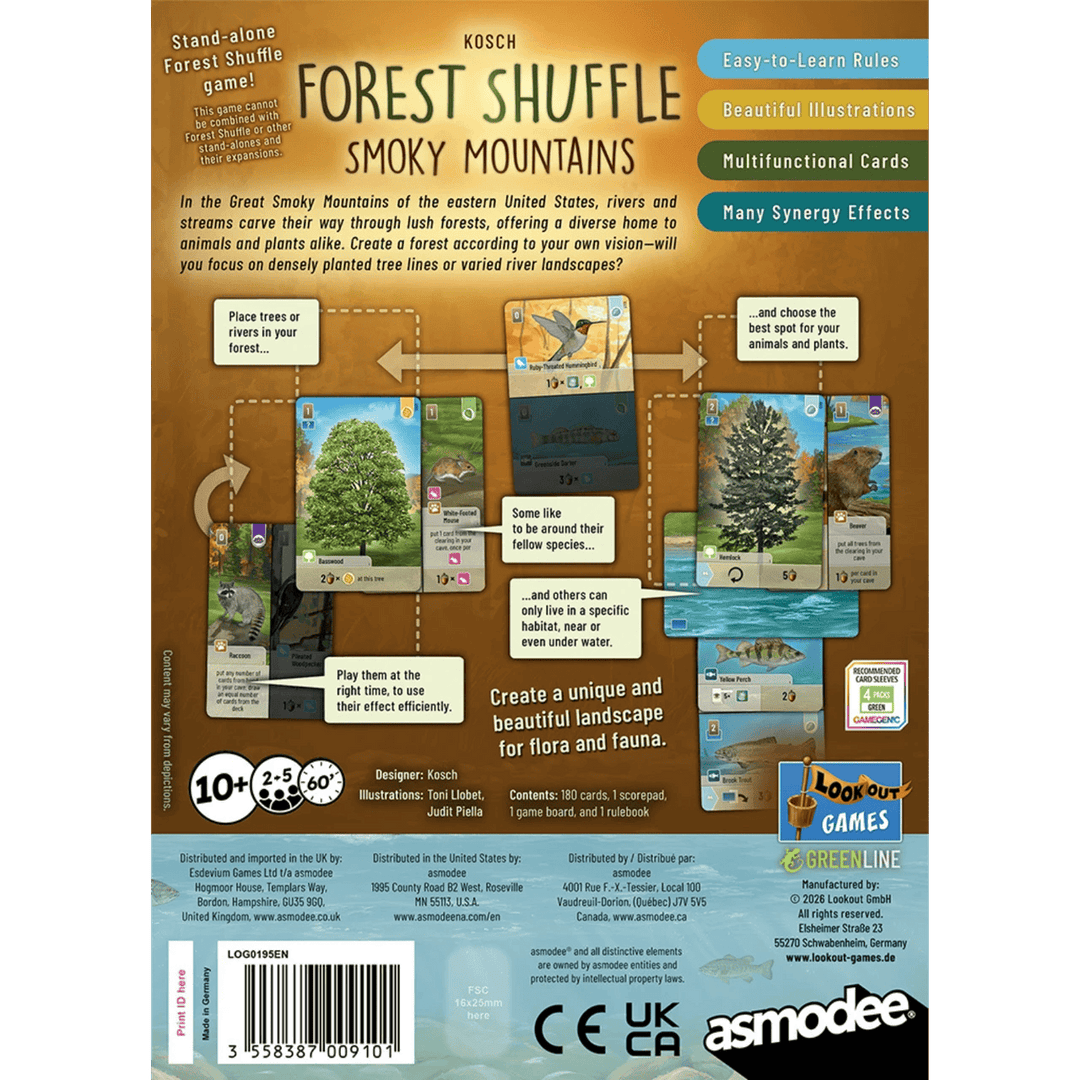 Forest Shuffle - Smoky Mountains (EN) JEUX - Famille