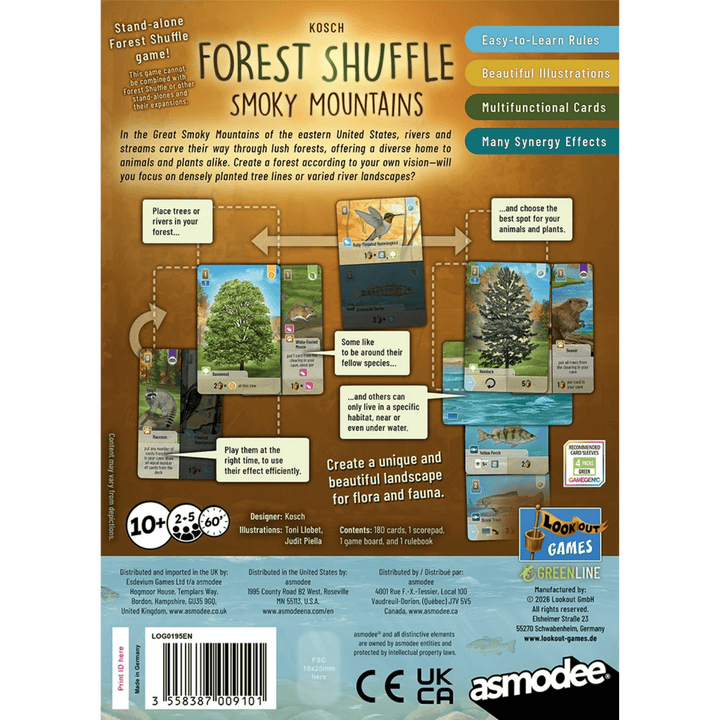 Forest Shuffle - Smoky Mountains (EN) JEUX - Famille