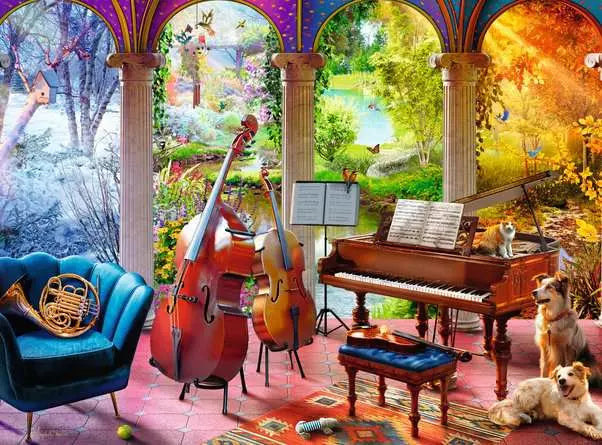 Four Seasons in Music (100 pcs XL) CASSE-TÊTE - 100 - 150 morceaux
