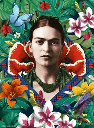 Frida Kahlo - Blooming Fantasy (500 pcs) CASSE-TÊTE - 400 - 550 morceaux