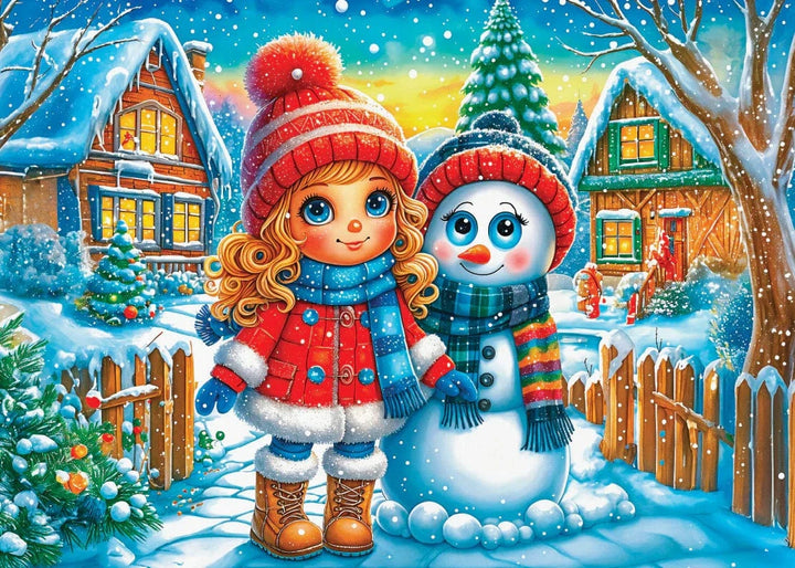 Frosty Friends Forever (1000 pcs) CASSE-TÊTE 1000 morceaux