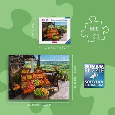 Fruit and Vegetable Market, Croatia (500 pcs) CASSE-TÊTE - 400 - 550 morceaux