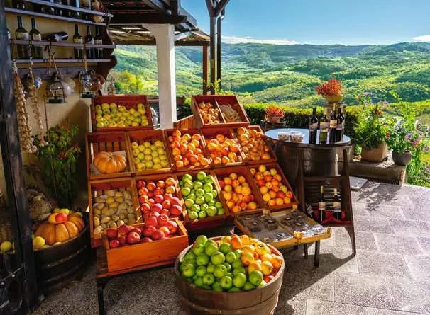 Fruit and Vegetable Market, Croatia (500 pcs) CASSE-TÊTE - 400 - 550 morceaux