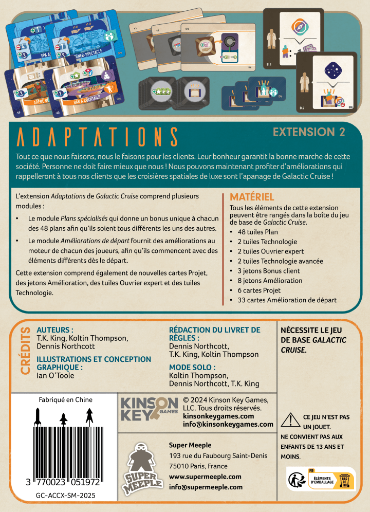 Galactic Cruise : Ext. Adaptations (FR) JEUX - Stratégie - Stratégie avancé