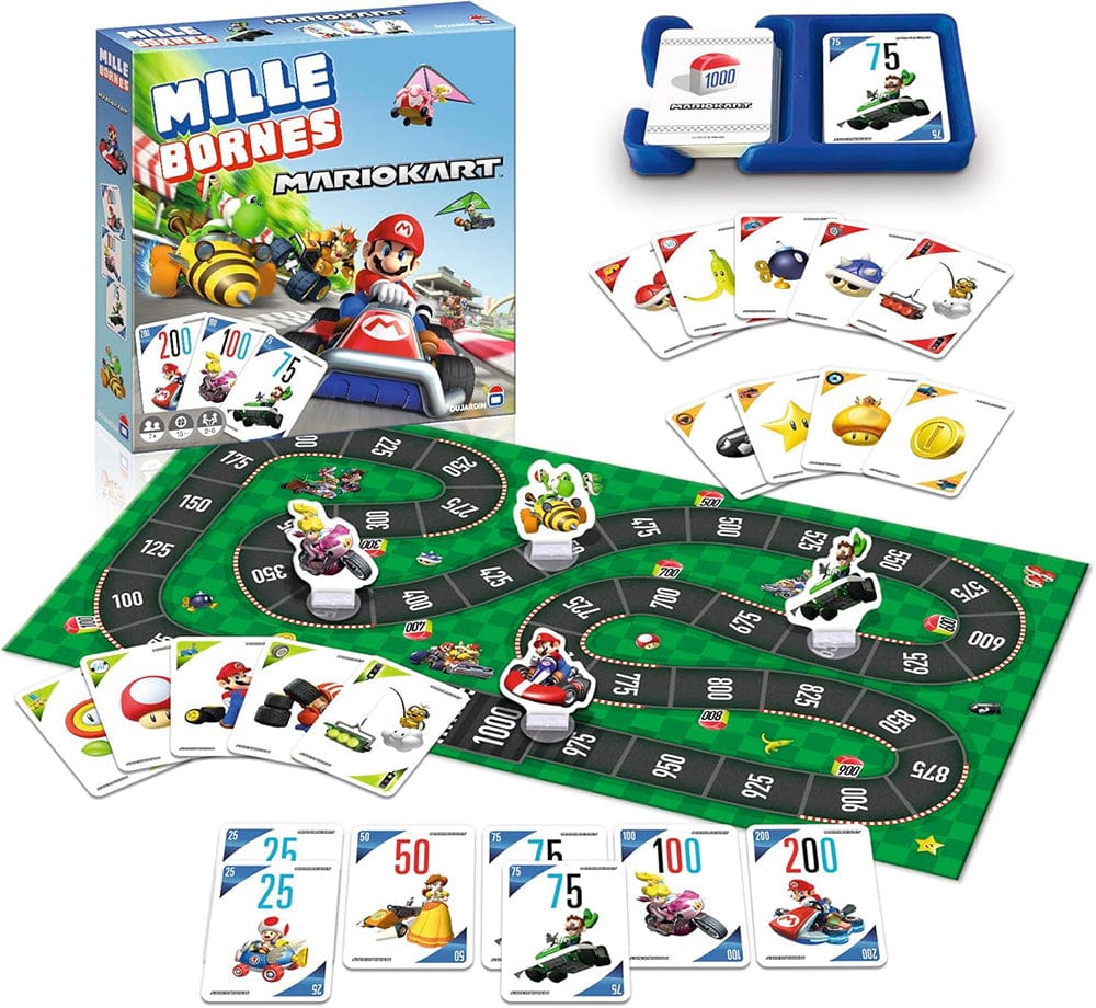 ミルボーン(MILLE BORNES) Mille Bornes Card Game, Transgenerational Family Game, 110 Cards