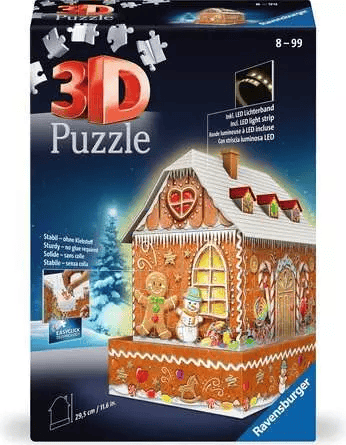 Gingerbread House - Night Edition 3D (216pcs) CASSE-TÊTE - Casse-tête 3D